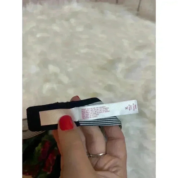 Xhilaration Target Tropical Floral Striped Bralette Size XL - Picture 6 of 7